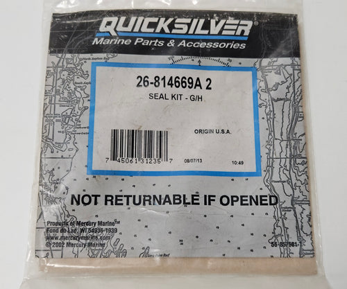 814669A 2, Mercury/Quicksilver Gear Housing Seal Kit