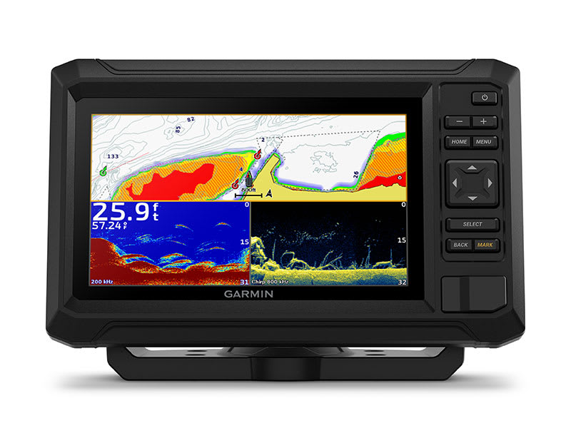 ECHOMAP™ UHD2 7" Chartplotter 75cv With GT20-TM Transducer 010-02596-70