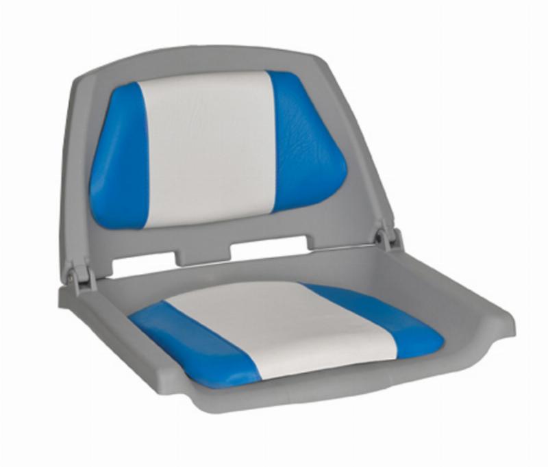 Oceansouth Folding Boat Seat - Fisherman Blue/White, MA702-21