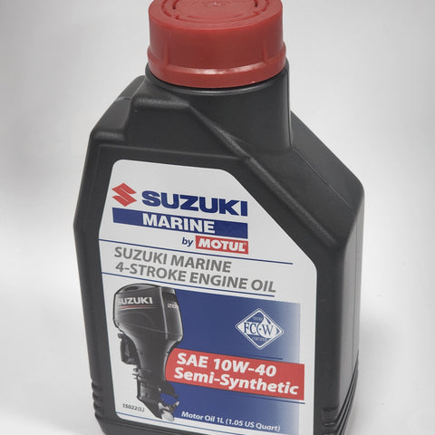 99000-M0T4T-01L, Suzuki Marine Outboard 4 Stroke Engine Oil -1ltr SAE 10W40 Semi Synthetic