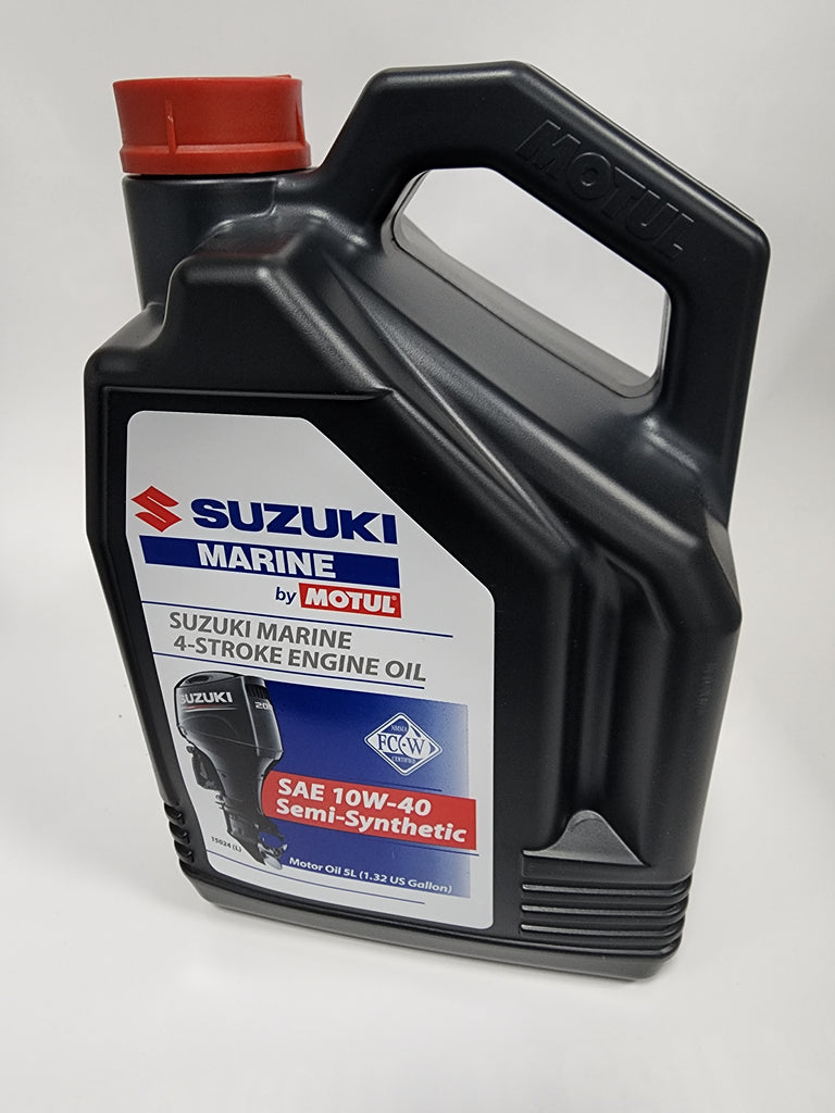 99000-M0T4T-05L, Suzuki Marine Outboard 4 Stroke Engine Oil -5ltr SAE 10W40 Semi Synthetic