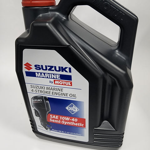 99000-M0T4T-05L, Suzuki Marine Outboard 4 Stroke Engine Oil -5ltr SAE 10W40 Semi Synthetic