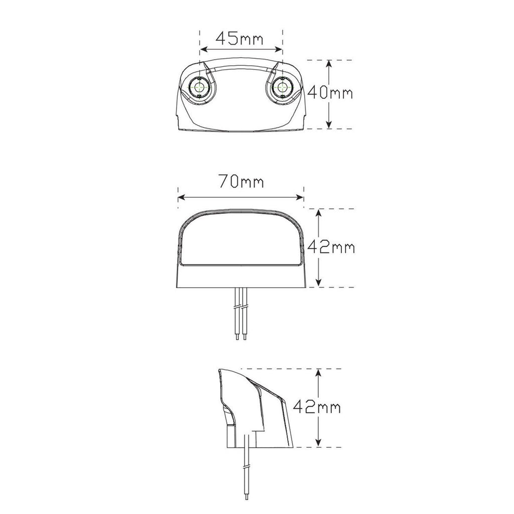 TRAILER LICENCE PLATE LAMP - 41BLM
