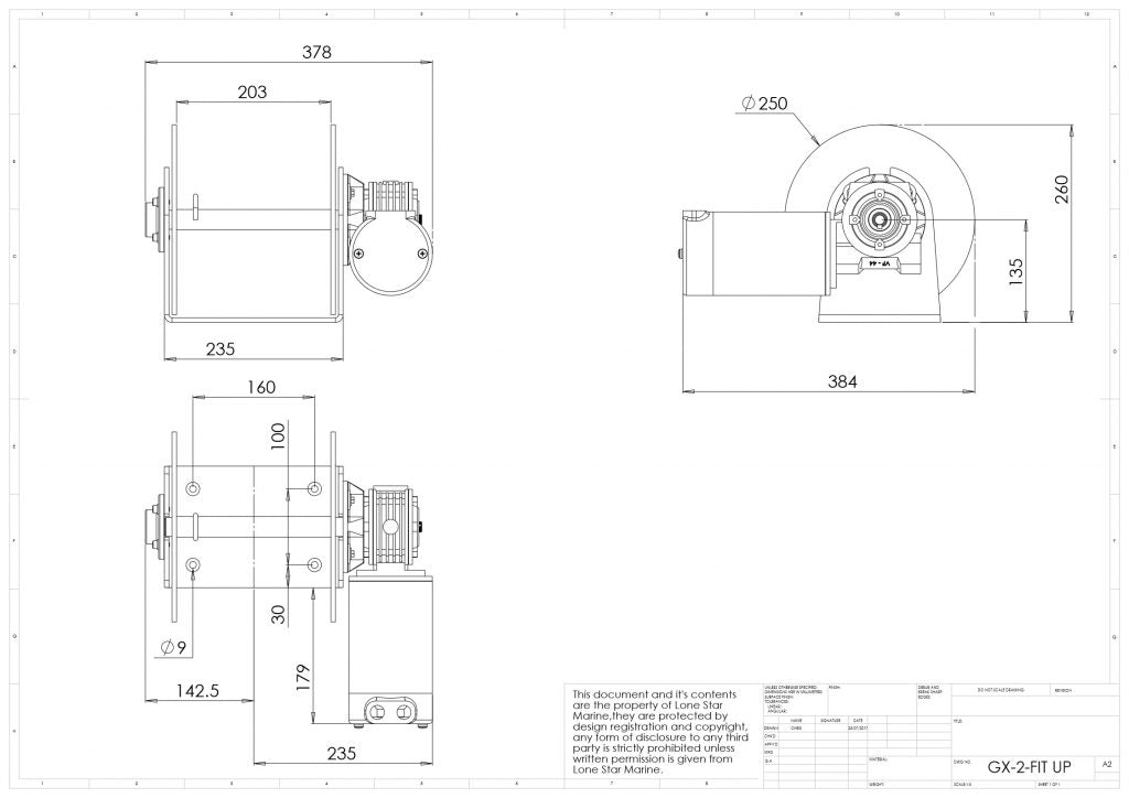 LoneStar GX-2 Anchor Winch ONLY
