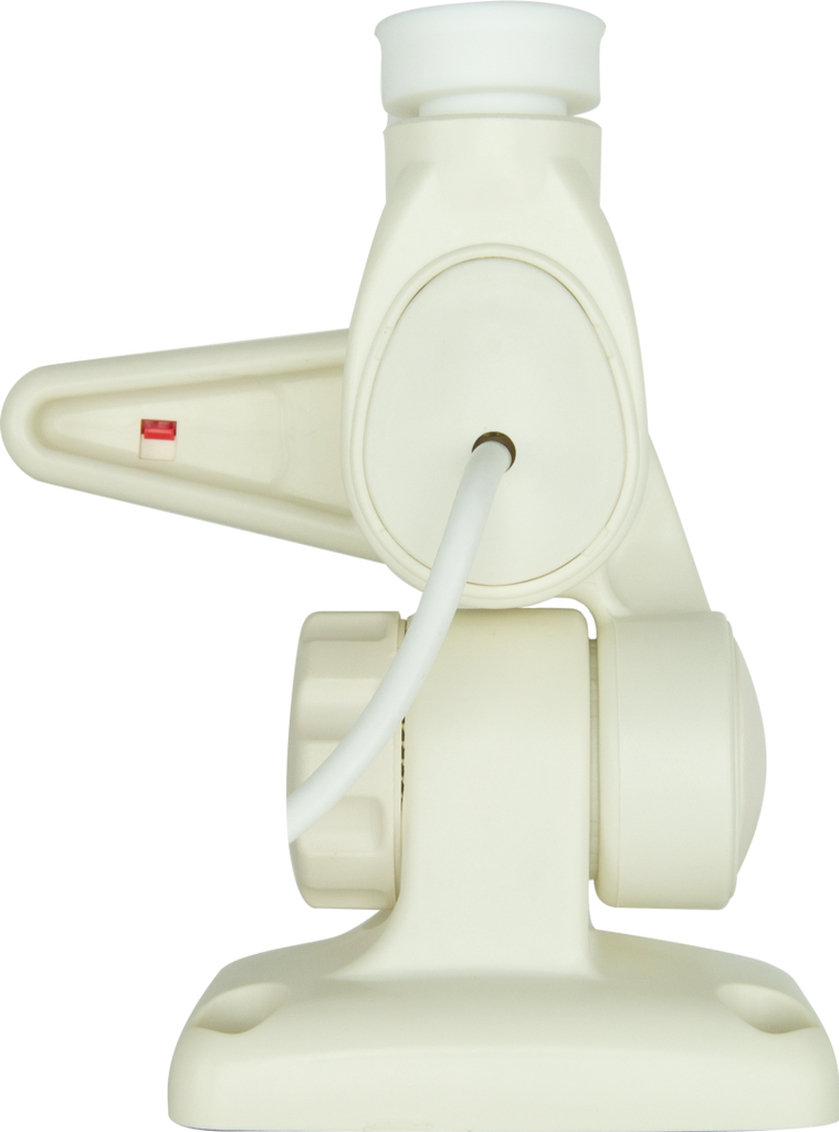 GME ABL012 Double Swivel Rectangular Antenna Base - Suit AW36XX Whips - WHITE