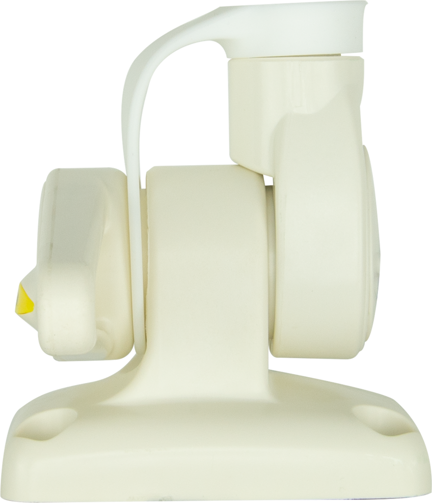 GME ABL013 Single Swivel Rectangular Antenna Base - Suit AW36XX Whips - WHITE