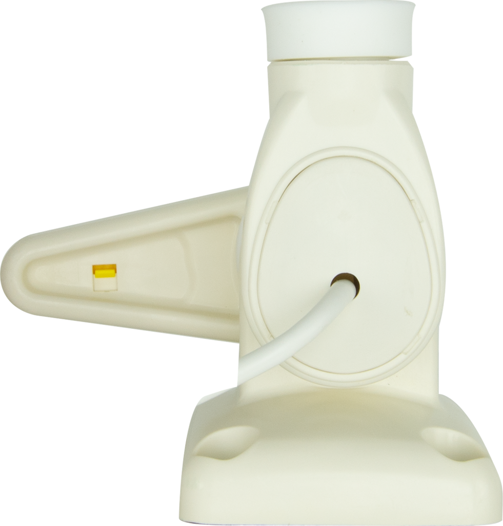 GME ABL013 Single Swivel Rectangular Antenna Base - Suit AW36XX Whips - WHITE