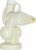 GME ABL014 Double Swivel Round Antenna Base - Suit AW36XX Whips - WHITE
