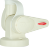 GME ABL015 Single Swivel Round Antenna Base - Suit AW36XX Whips - WHITE