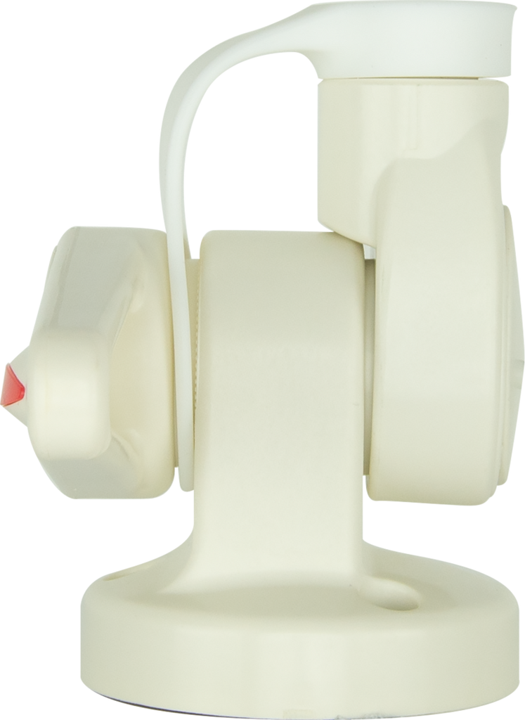 GME ABL015 Single Swivel Round Antenna Base - Suit AW36XX Whips - WHITE