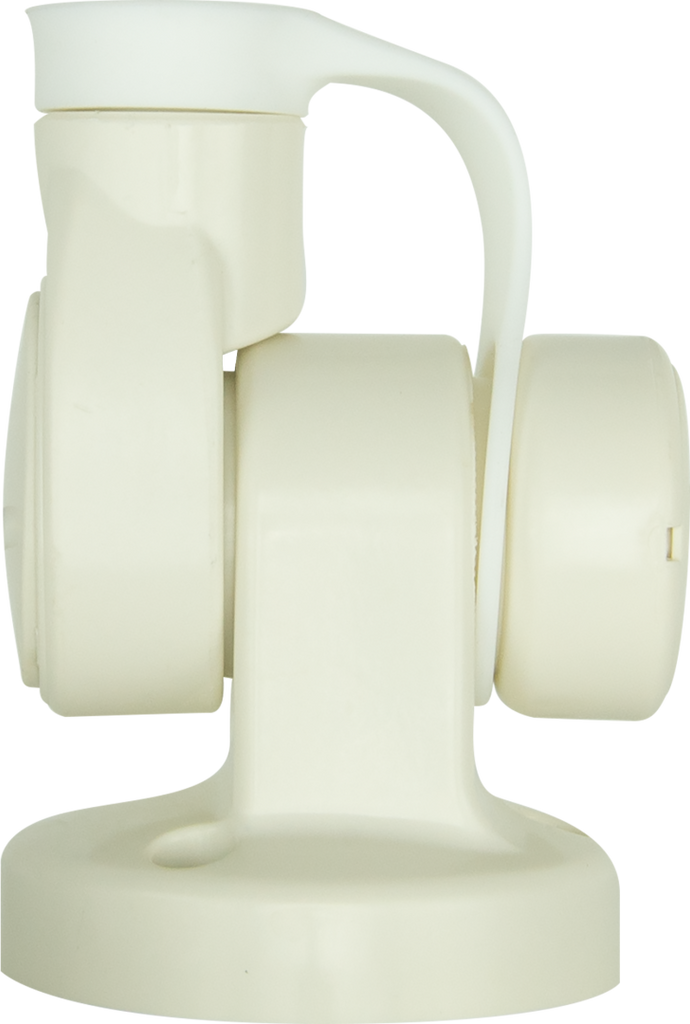 GME ABL015 Single Swivel Round Antenna Base - Suit AW36XX Whips - WHITE