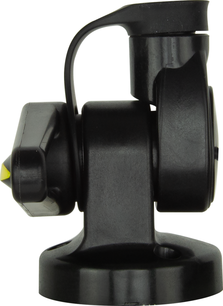 GME ABL015B Single Swivel Round Antenna Base - Suit AW36XX Whips - BLACK