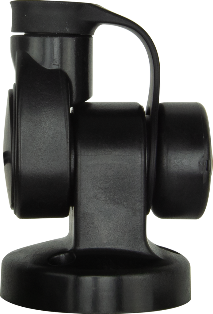 GME ABL015B Single Swivel Round Antenna Base - Suit AW36XX Whips - BLACK