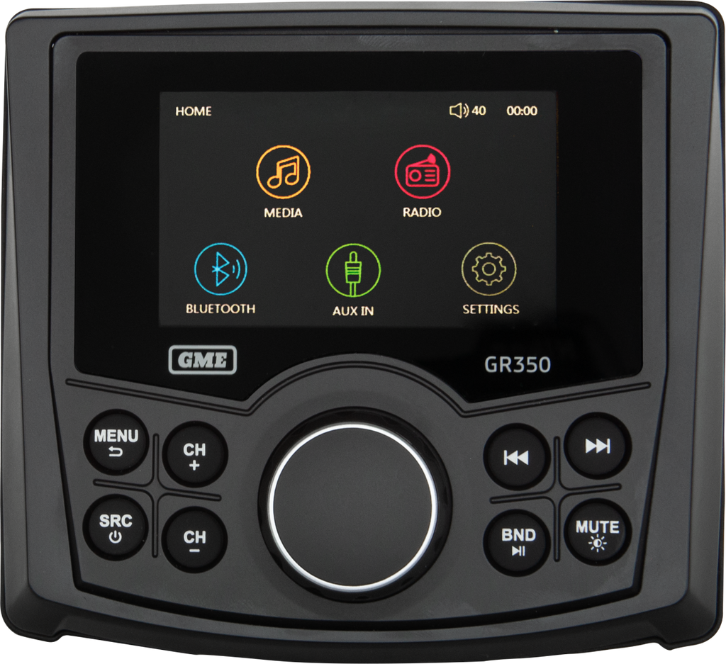 GME GR350BTB Bluetooth AM/FM Stereo - Black