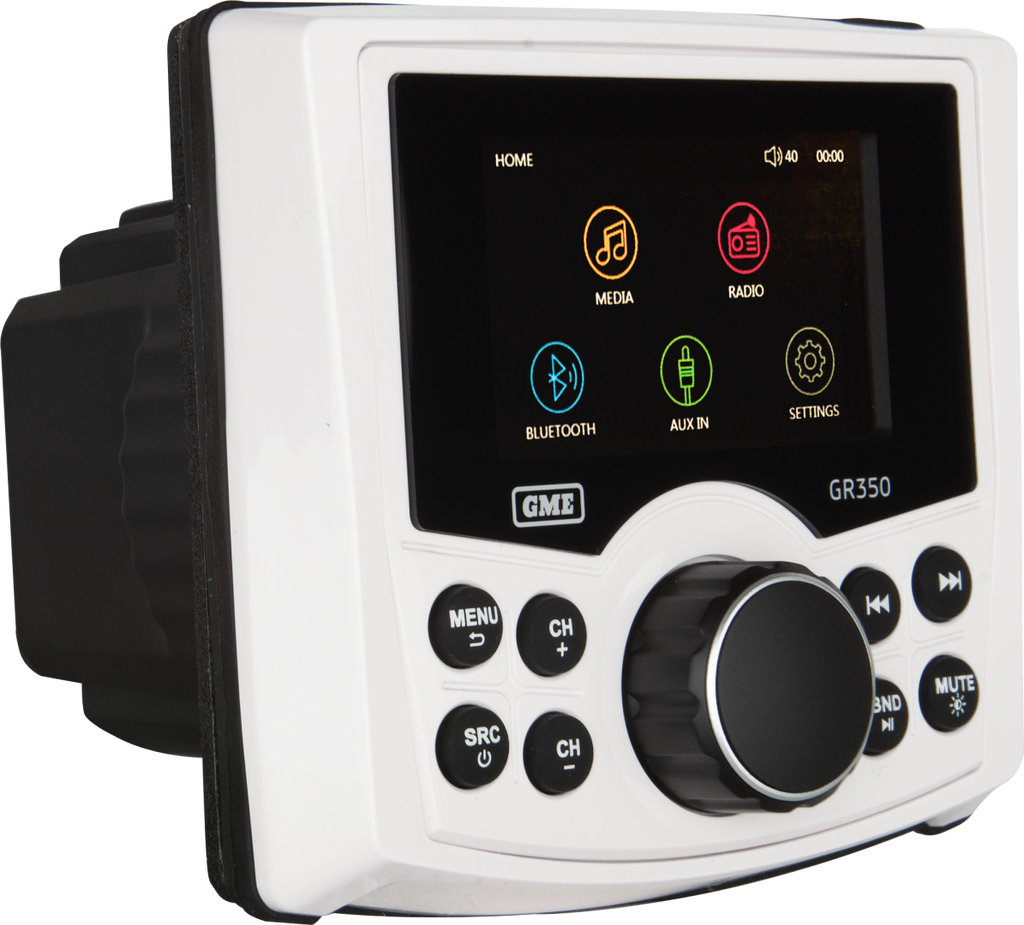 GME GR350BTW Bluetooth AM/FM Stereo - White