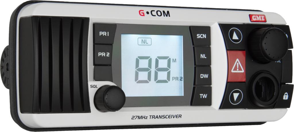 GME GX400W - 27mhz Fixed Mount Marine Radio - White