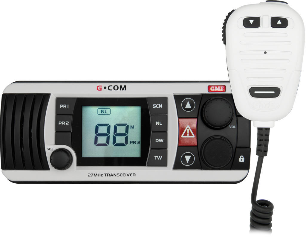 GME GX400W - 27mhz Fixed Mount Marine Radio - White
