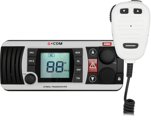 GME GX400W - 27mhz Fixed Mount Marine Radio - White