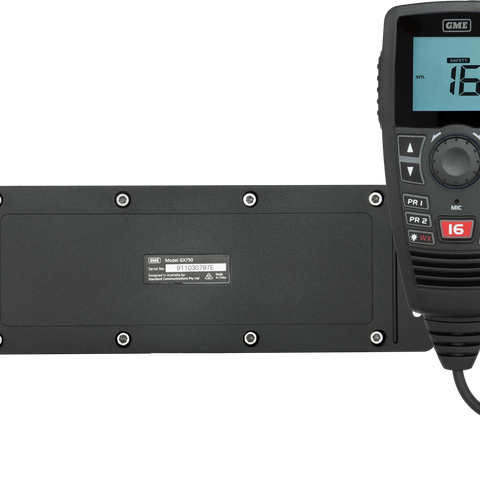 GME GX750B Black Box VHF Marine Radio - Black