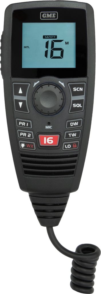 GME GX750B Black Box VHF Marine Radio - Black