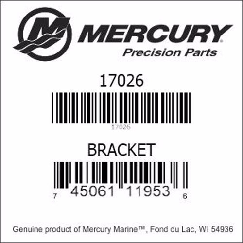 17026, Mercury/Quicksilver, Bracket