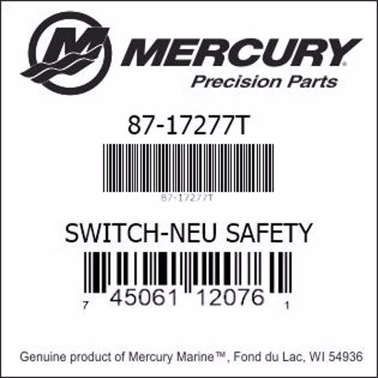 87-17277T, Mercury/Quicksilver, Switch-Neutral Safety