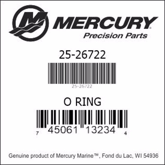 25-26722, Mercury/Quicksilver, O-RING