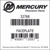 32768, Mercury/Quicksilver FacePlate