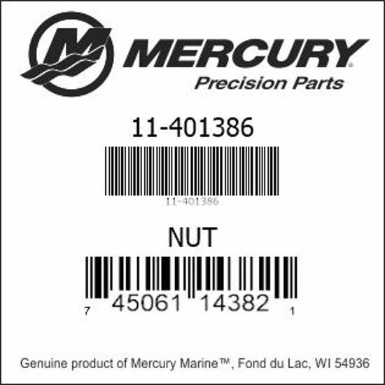 11-40138 6, Mercury/Quicksilver, Nut