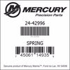 24-42996, Mercury/Quicksilver, Spring