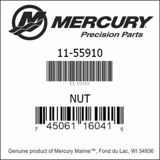 11-55910, Mercury/Quicksilver, Nut