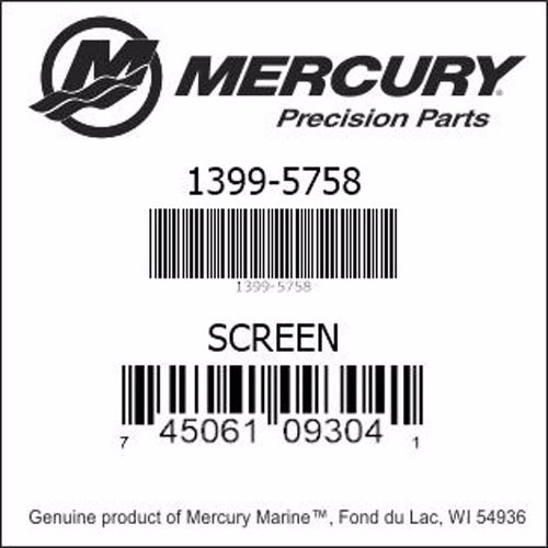 1399-5758, Mercury/Quicksilver, Screen