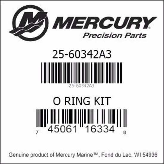 25-60342A 3, Mercury/Quicksilver, O-Ring Kit