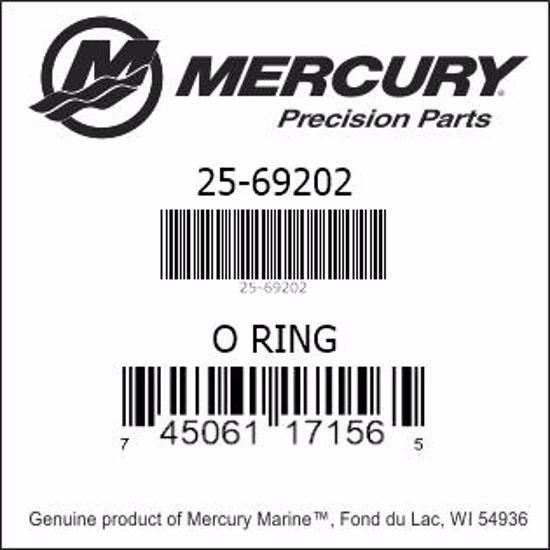 25-69202, Mercury/Quicksilver, O-Ring