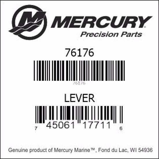 76176, Mercury/Quicksilver, Lever, Front Cover