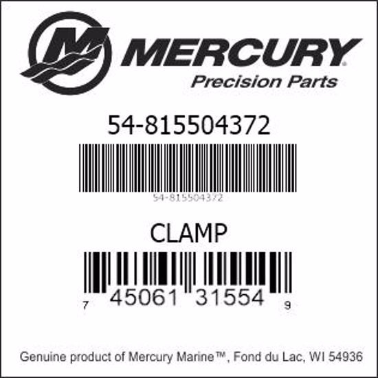 54-815504372, Mercury/Quicksilver, Clamp-Worm Gear