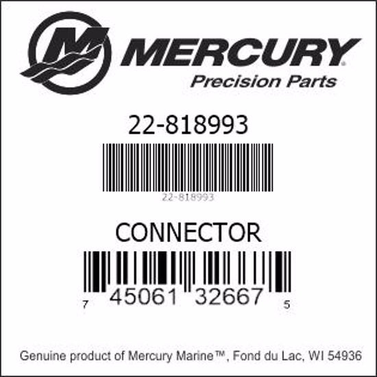 22-818993, Mercury/Quicksilver, Connector, 3 Way