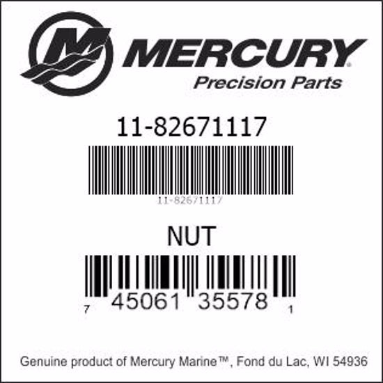 11 826711 17, Mercury/Quicksilver, Nut