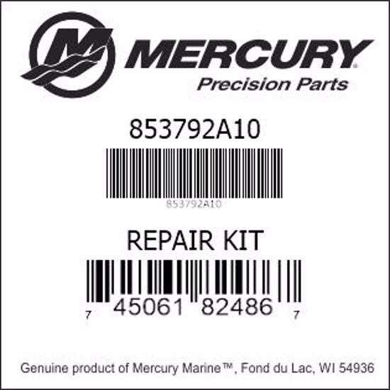 853792A10, Mercury/Quicksilver, Water Pump Repair Kit