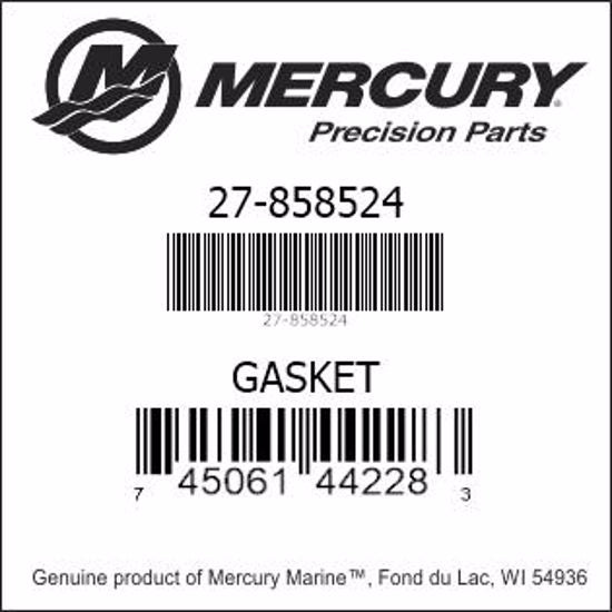 27-858524, Mercury, Gasket-W/Pump