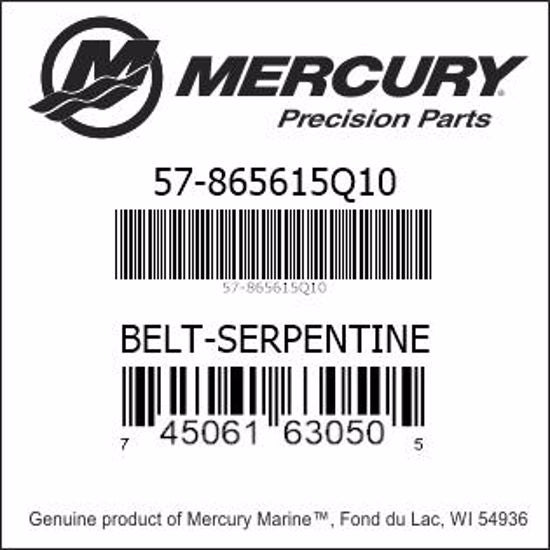 57-865615Q10, Mercury/Quicksilver, Belt-Serpentine