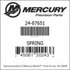 24-87651, Mercury/Quicksilver, Spring