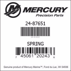 24-87651, Mercury/Quicksilver, Spring