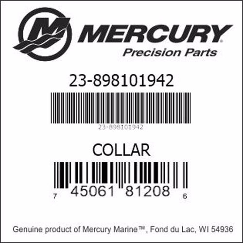 23-898101942, Mercury/Quicksilver, Collar