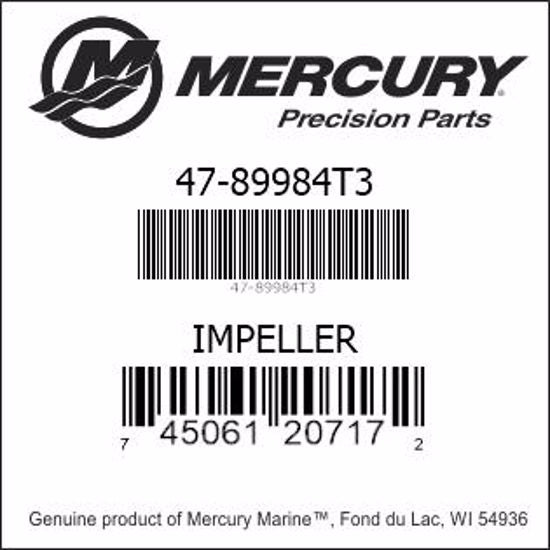 47-89984T3, Mercury/Quicksilver, Impeller
