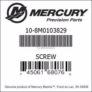 10-8M0103829, Mercury/Quicksilver, Screw