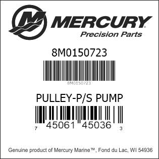 8M0150723, Mercury/Quicksilver, Pulley-P/S Pump