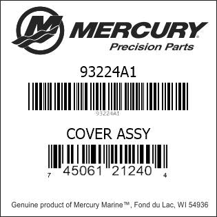 93224A1, Mercury/Quicksilver, Cover Assy