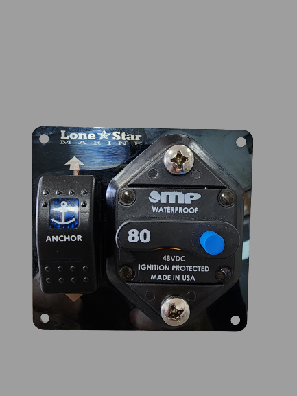 LONE STAR Large Switch Panel with 80amp MP Circuit Breaker & Switch for GX1
