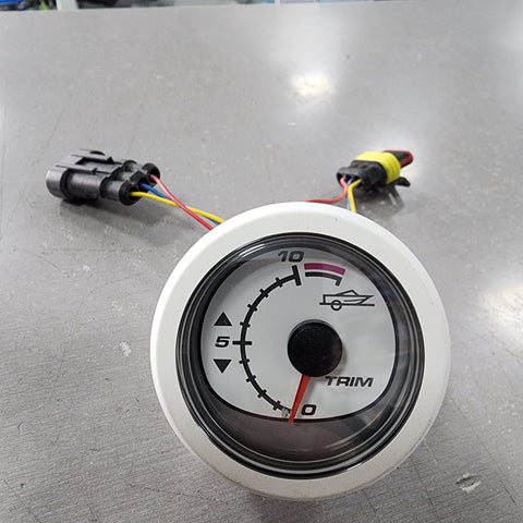 Mercury-Mercruiser 79-8M0052870 Trim Gauge White - USED